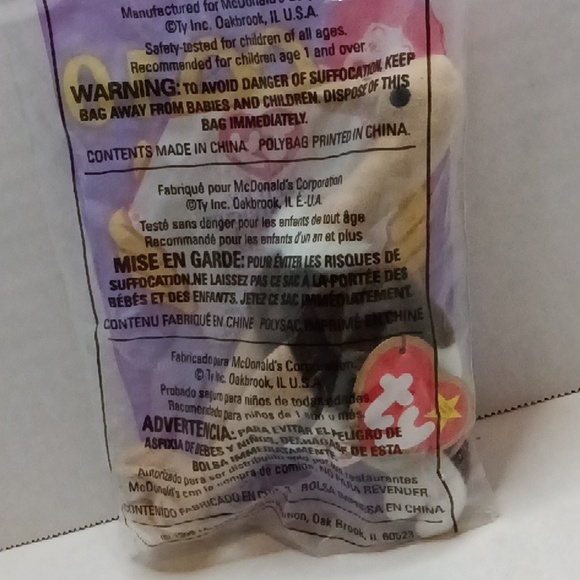 1999 McDonald's ty beanie babies stretchy the ostrich - Picture 2 of 2